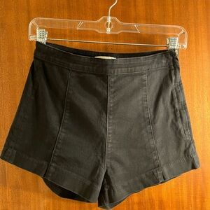 H&M High Waist Black Shorts